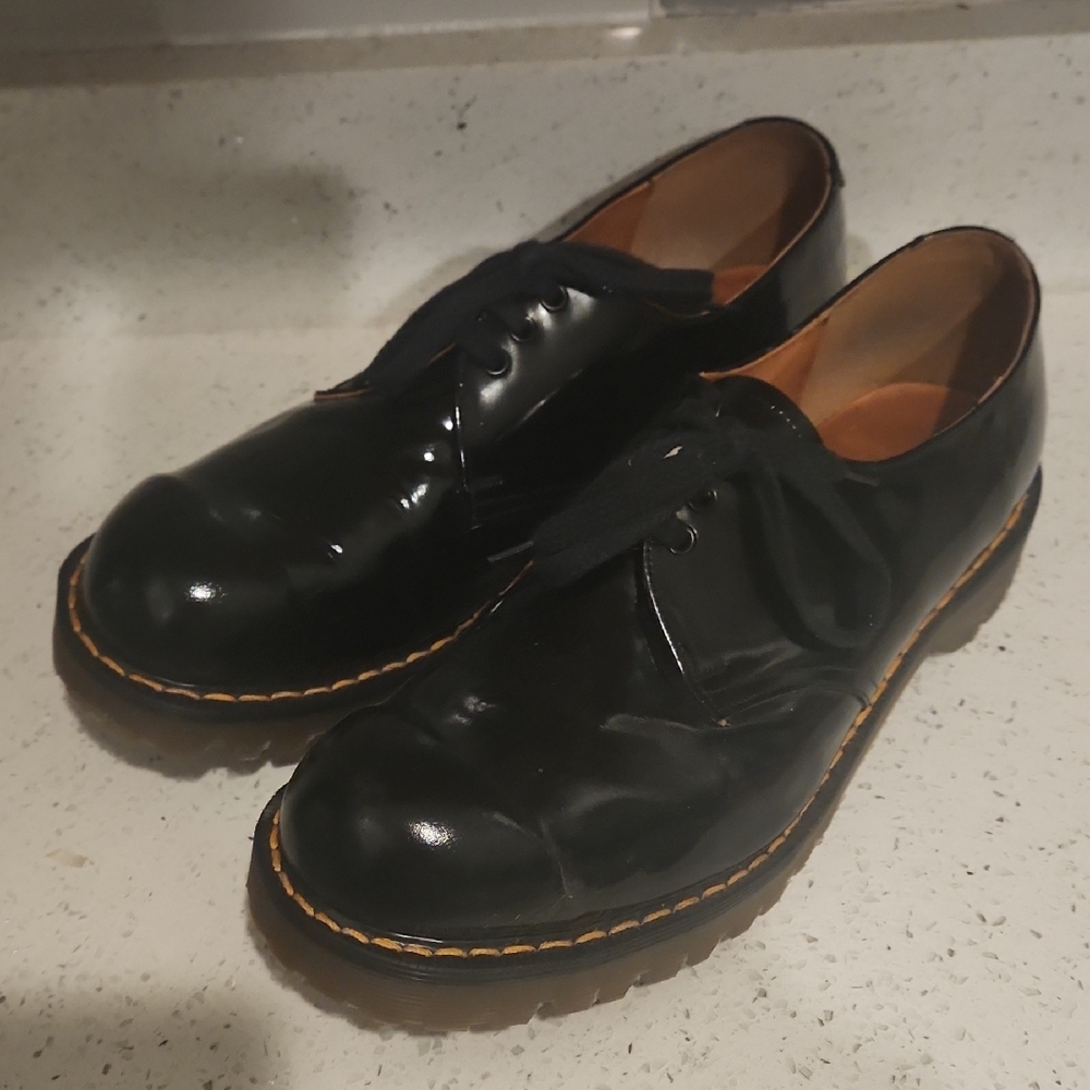 Vintahe 1980s Trash Vaudville Black Oxford Shoes